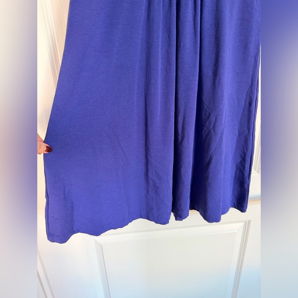 Lands End Women’s Purple Sleeveless Flare Dress - Picture 8 of 9